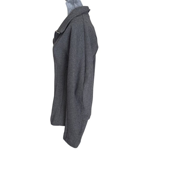 Zara Womens Gray Zip-Up Long Sleeve Jacket Size L - Picture 2 of 5